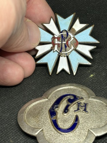 Enamel car badges antique - enamel,
