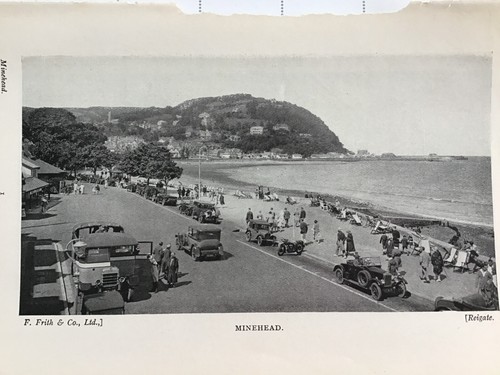 Minehead vintage print 1936 - minehead,