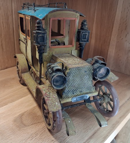 Vintage style metal model car - style,