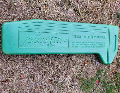 Vintage plastar car warning - vintage,