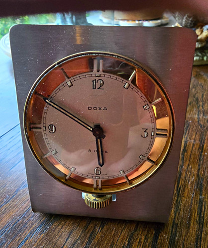 Rare 1930s doxa car dash - dash, clock
