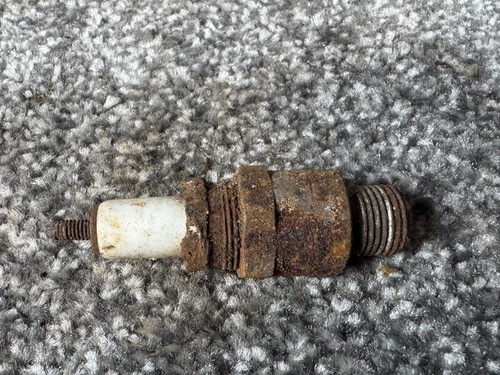 Antique spark plug rusty - antique, metal