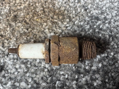 Antique spark plug - plug, rusted