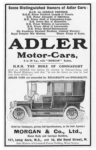 Adler motor cars - motor,