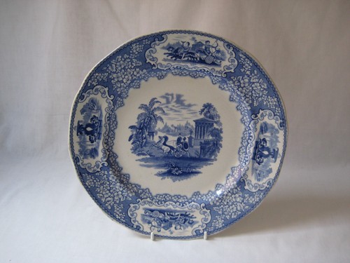 Antique blue and white - blue,