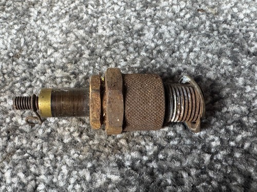 Antique spark plug rusty metal - antique,