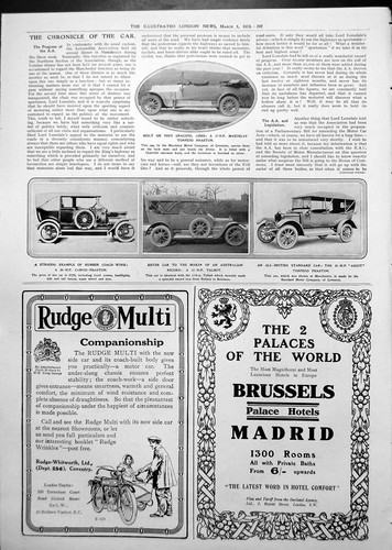 Old antique print - print, cars