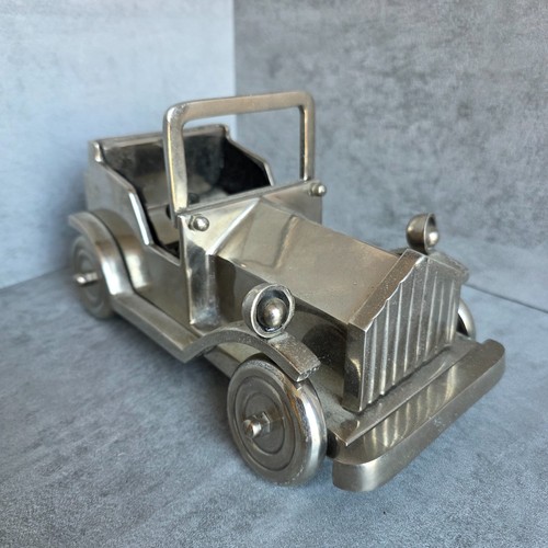 Vintage silver chrome metal - chrome,