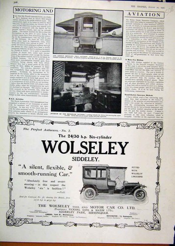 Wolseley motor car siddeley - motor,