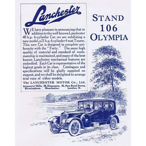 Lanchester motor cars - lanchester,