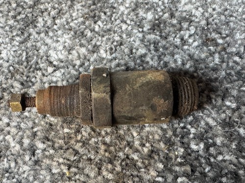 Antique spark plug metal old - antique,