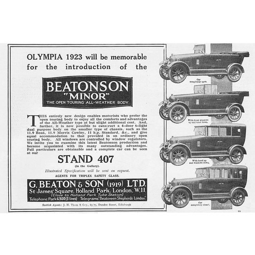 Beatson minor motor cars - beatson,