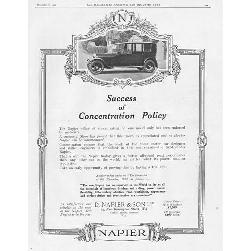 Napier motor cars - #1, antique