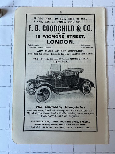 Goodchild light motor car - light,