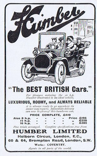 Humber british motor - motor,