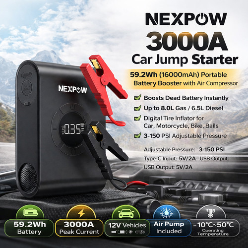 Nexpow p200 car jump - nexpow, starter