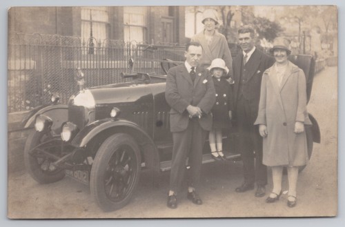 Postcard antique car rppc - antique,