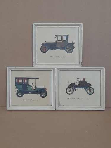 1970 framed antique car - 1970/80's,