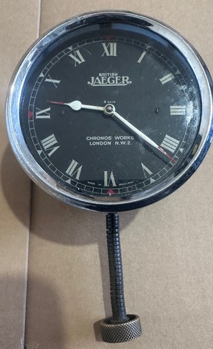 Antique jaeger car - jaeger, clock