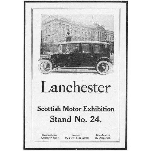 Lanchester motor cars antique - motor,