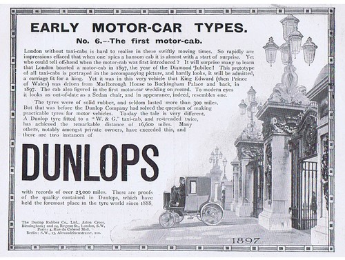 Dunlop tyres early motor - tyres,
