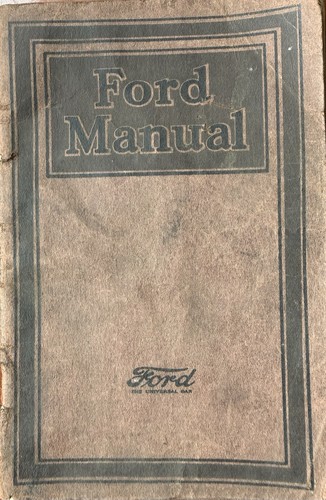 Ford manual 1920 cars and - ford,