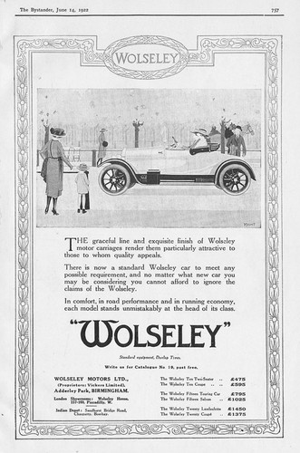 Wolseley motor cars antique - cars,