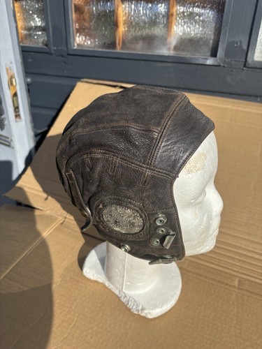 Antique 1940s brown leather - antique,