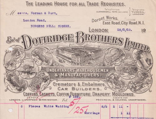 Antique invoice dottridge - antique,