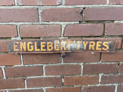 Antique metal sign - metal,