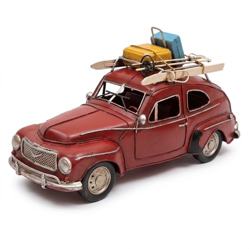 Vintage metal red classic car - classic,
